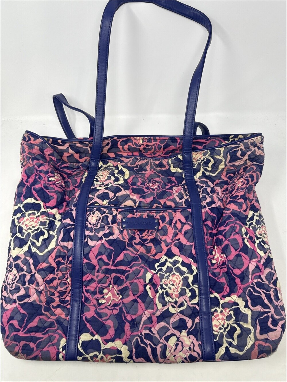 Vera Bradley XL Vera Zippered tote in Katalina Pink 18”wide x 14” Tall